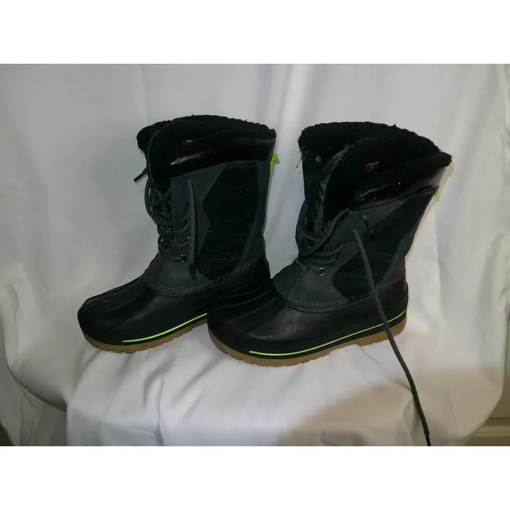 Swiss Tech Gray and Black Winter Lined Duck Boots‎ Waterproof Snow Boots 2
